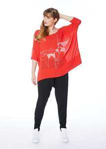 Walk In The Park Top - Orange White