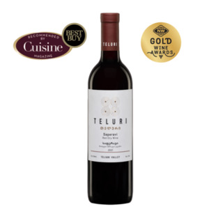 Wine: Georgian Wine Red Dry Saperavi Teluri Teliani Valley 13.0% 750ml