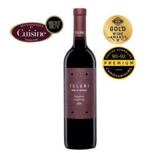 Wine: Georgian Wine Red Dry Saperavi Teluri Teliani Valley 13.0% 750ml