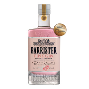 Barrister Pink Gin 40% 700ml