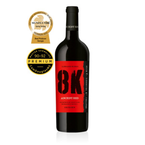 Wine: Georgian Wine Red Semi-Dry Ancient 8K 12.5% 750ml