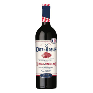 Wine: French Wine Red Côte Boeuf IGP Pays d’Oc 14.5% 750ml