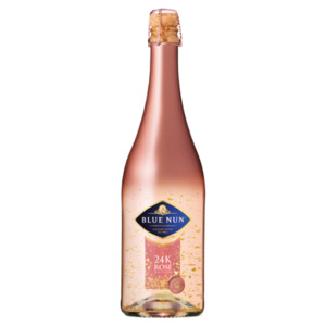 Sparkling Wine: German Sparkling Wine Rose Semi-dry Gold 24K Blue Nun 11.0% 750ml