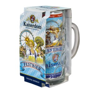 Kaiserdom Beer Bavarian Festbier Gift Mug Set 1L