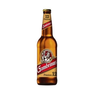 Beer & Cider: Beer Gambrinus Bottle 5.2% 500ml