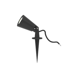 Nikau Garden Spotlight with Hood on Spike with Lamp