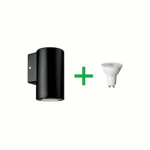 Wall Lights: Byron - Small - Round - One Way Wall Light with GU10 Lamp