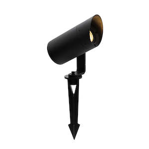 Exterior Low Voltage Luminaires: Bullet+ - Low Glare Spotlight on Spike 5W