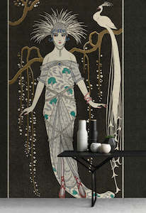 People Wall Mural: Walls by Patel 3 - Adlon Vintage Woman 1