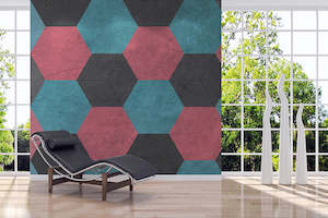 Graphic Wall Murals: Designwalls 2 - Vintage Hexagon