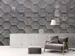 Industrial Wall Murals: Atelier 47 - Honeycomb