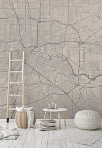Map Wall Murals: Walls By Patel - Metropolitan