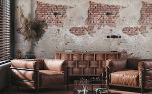 The Wall Continuous Murals: The Wall 2 - Rendered Brick