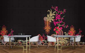 Walls By Patel: Walls by Patel 3 - Oriental Tropical Garden