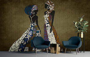 People Wall Mural: Walls by Patel 3 - Nairobi Women