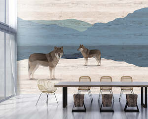 Animal Wall Murals: Walls by Patel 3 - Yukon Wolves