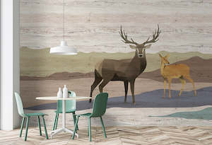 Animal Wall Murals: Walls by Patel 3 - Yukon Deer