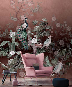 Animal Wall Murals: Walls by Patel 3 - Peacock Island