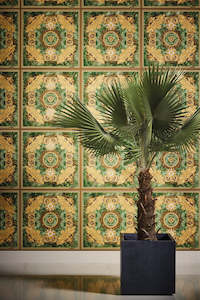 Designer Wallpaper: Versace 5 -  Ornate Palm