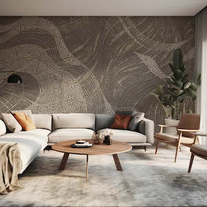 Abstract Geometric Wall Murals: Amber - Mystic Mingle