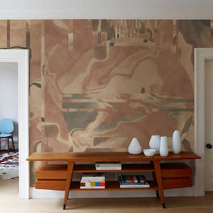 Abstract Geometric Wall Murals: Dusk - Oasis Dune