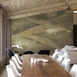 Abstract Geometric Wall Murals: SAMPLE | Dusk - Golden Horizon