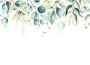 Designwalls 2 - Aguarell Leaves