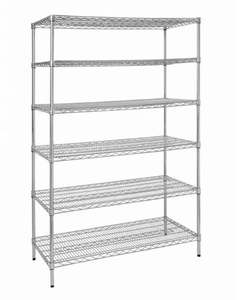 Eurowire Set Selector: Eurowire Chrome Plated Shelving Set (6 Shelf, 1800x760x350)
