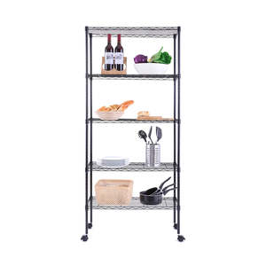 Eurowire Shelving Set (5 Shelf 1800x910x450) (Black)
