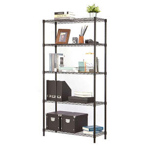 Eurowire Shelving Set (5 Shelf 1800x900x350) (Black)