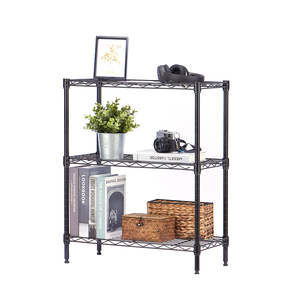 Eurowire Shelving Set (3 Shelf 750x600x300) (Black)