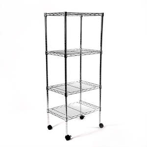 Eurowire Chrome Plated Shelving Set (4 Shelf, 1600x450x450)