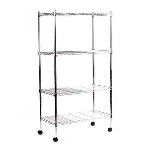 Eurowire Chrome Plated Shelving Set (4 Shelf, 1600x900x450)