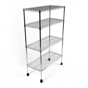 Eurowire Chrome Plated Shelving Set (4 Shelf, 1600x1500x350)