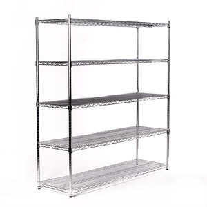 Eurowire Chrome Plated Shelving Set (5 Shelf, 1800x1500x450)