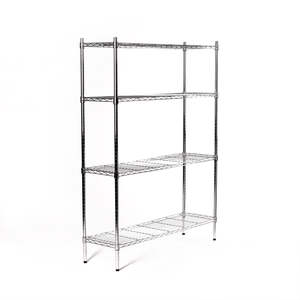 Eurowire Chrome Plated Shelving Set (4 shelf, 1600x760x350)