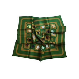 SILK SCARVES: SILK SCARVES - GREEN