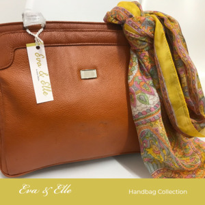 Handbags: Terra-Cotta - E&E Leather Fashion Handbag