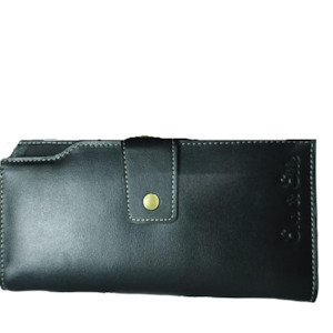 Rfid Wallets: Women's Leather Wallet - Black