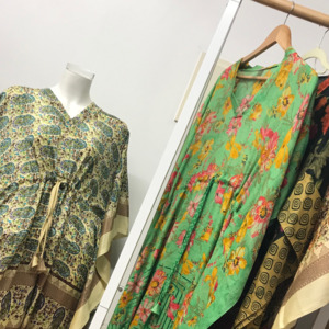 Sale: Long Length Kaftan - Blue Rose