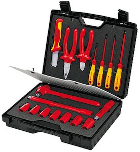 Knipex: KNIPEX Tool Case Compact Insulated 17 Parts