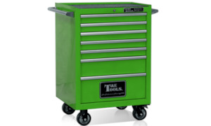 T&E 27" Godfather 7 Drawer Roller Cabinet - Green