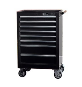 T E Tools: T&E 26" 8 Drawer Roller Cabinet - Black
