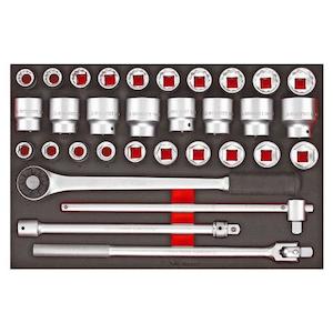 Teng 32pc 3/4in Dr. MM/AF Socket & Acc. Set (EVA)