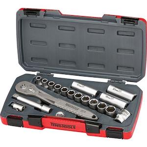 Sockets: Teng 18pc 1/2in Dr. 4430 Stainless Metric Socket Set**