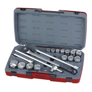 Sockets: Teng 18pc 3/4in Dr. Metric Reg. Socket Set 6Pnt