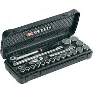 New Arrivals: Facom Socket Set 1/2" Drive 10-32mm 23Pce Facom S.161-3P6PB
