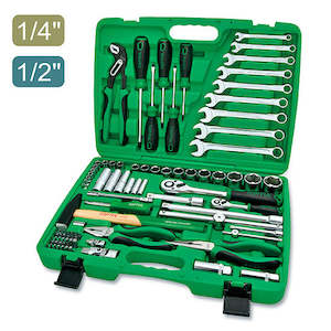 New Arrivals: Toptul Tool Set 1/4-1/2" Drive 80Pce Wrench Socket Plier Screwdriver Hammer Toptul GCAI8002