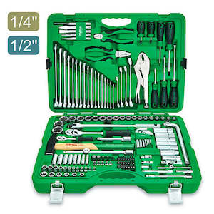 Assorted Tool Kits: Toptul Tool Set 1/4-1/2" Drive 150pc Wrench Socket Plier Screwdriver Hammer Toptul GCAI150R