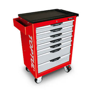 Roller Cabinets: Toptul Tool Trolley 7 Draw Red 5xMedium 2xLarge Draws 687x459x857m Toptul TCAC0702